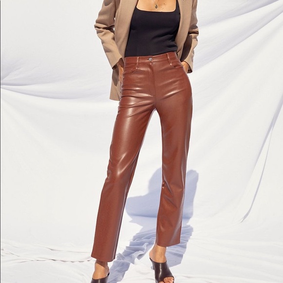 Melina pant in cognac - Picture 2 of 2